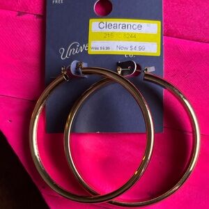 Universal Gold-Tone Hoop Earrings